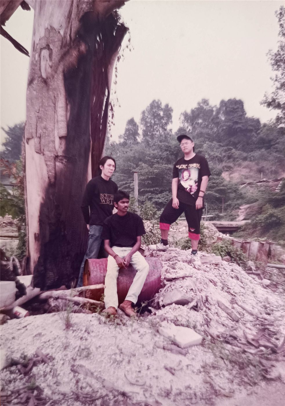 Necromanicide members on location, early era